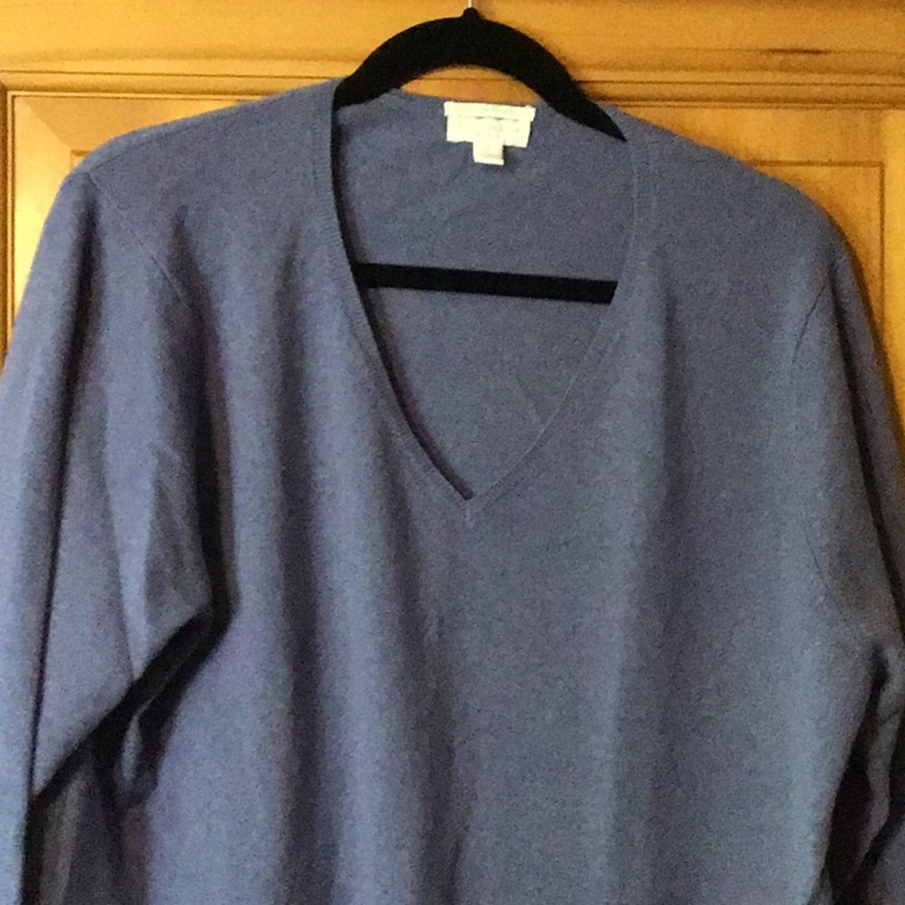 Charter Club Blue Crew Neck Sweater Soft Knit